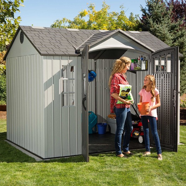 Lifetime 10x8 Plastic Side Entry Shed Kit w/ Floor 