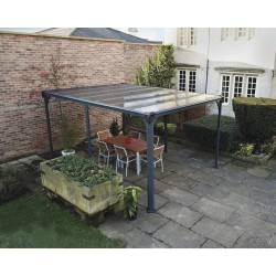 Palram Milano 4300 Garden Gazebo Kit - Grey Bronze (HG9173)