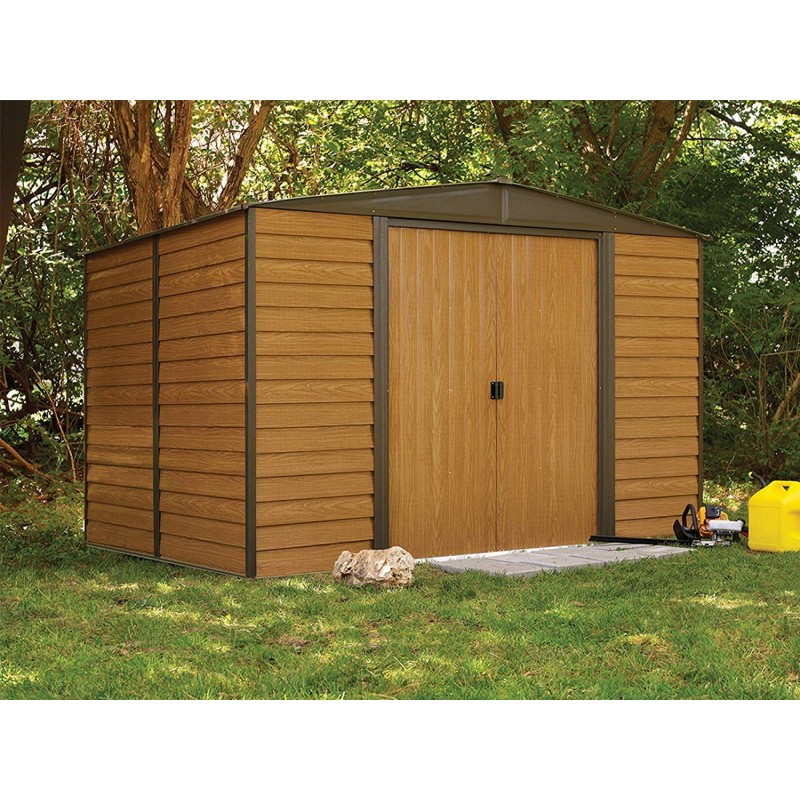 arrow woodridge 10x8 metal storage shed kit wr108