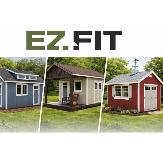 EZ-Fit Sheds - Panelized Wood Shed Kits