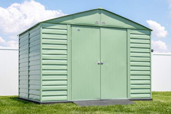 Arrow Select 10x8 Steel Storage Shed Kit - Sage Green (SCG108SG)  Schematic Dimensions of the Shed 
