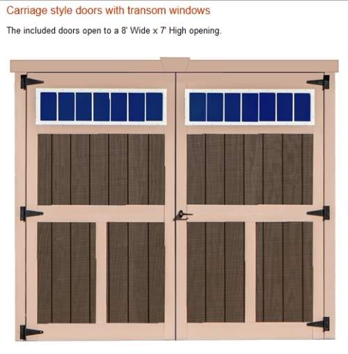 Best Barns 12x20 Geneva Wood Storage Shed Kit (geneva1220) Includes a carriage door. 