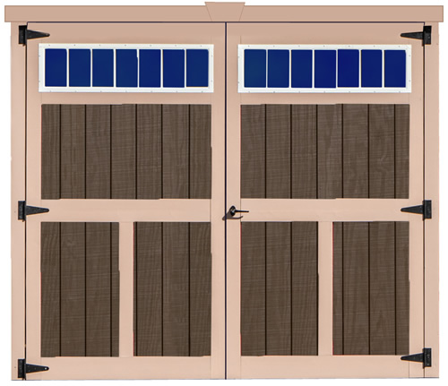 Best Barms 16x32 Virginia Wood Storage Shed Kit (virginia_1632) Doors 