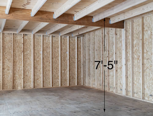 Best Barms 16x24 Virginia Wood Storage Shed Kit (virginia_1624) Second Floor Loft 1 