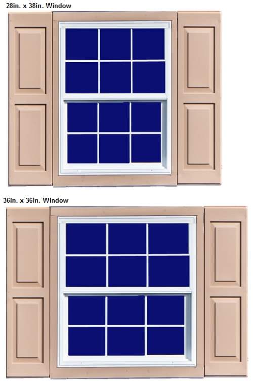 Best Barns West Virginia 16x28 Wood Storage Shed Kit (westvirginia_1628) Windows