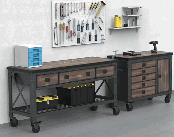 DuraMax Rolling Workbench with Storage Drawers