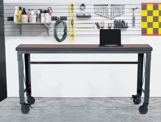 DuramaDuramax 72x24 Industrial Worktable - Wood Top (68020) This rolling worktable is perfect to use on your tool organization. 