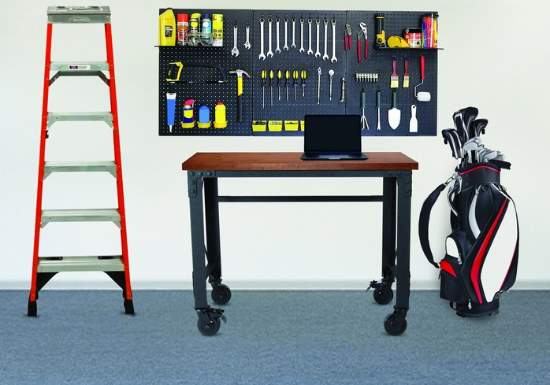 Duramax 46x24 Industrial Worktable - Wood Top (68023) This rolling worktable is perfect to use on your tool organization. 