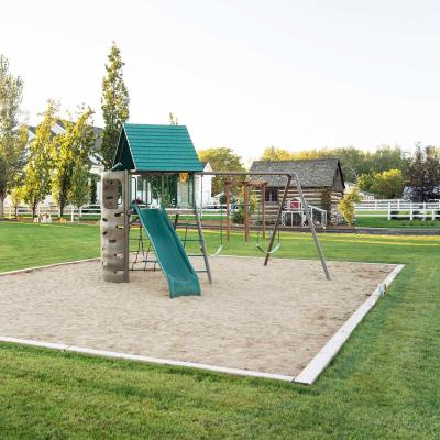 Lifetime Big Stuff Swing Set with Clubhouse - Earthtone (91069) Your kids and their friends, will truly enjoy this swing set. 