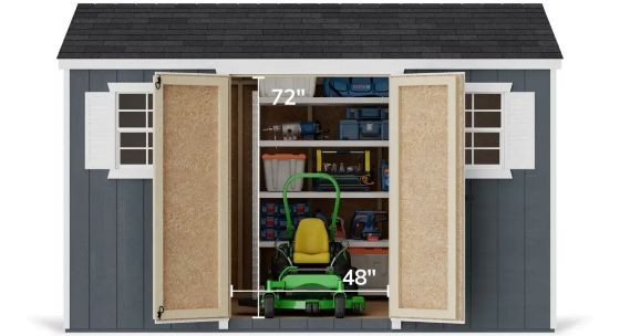 Little Cottage Co. Value Workshop 8x12 Wood Shed Kit (8x12-VWS-WPC)