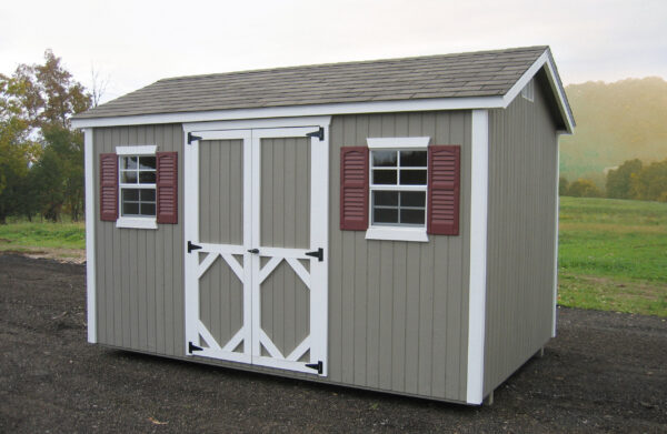 Little Cottage Co. Classic Workshop 10x10 Wood Shed Kit (10x10 CWWS-WPC) This classic workshop shed is a perfect addition to any outdoor setting. 