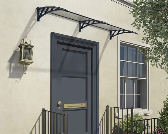 Palram - Canopia 8x3 Neo 2360 Awning - Gray/Clear (HG9566) This awning is made for use over a door or a window for your protection.  