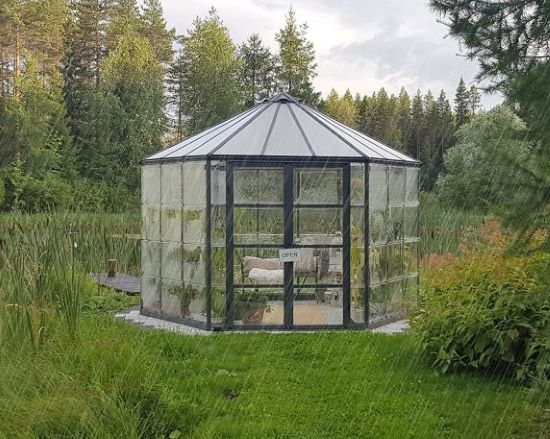 Palram - Canopia 10x12 Oasis Hex Greenhouse - Gray (HG6005) This greenhouse will definitely be a home to your growing plants and vegetables. 