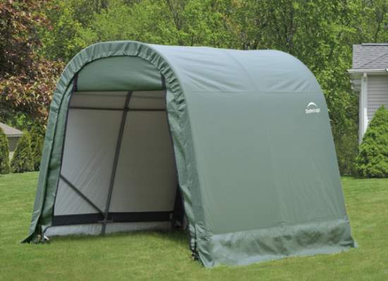ShelterLogic ShelterCoat 8x8 Green Garage Kit - Round (76804) Protect your belongings from the weather. 