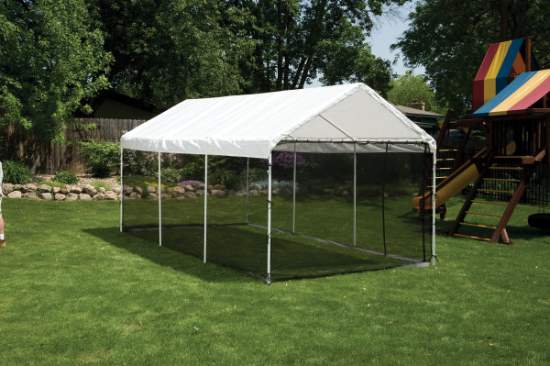 ShelterLogic MaxAP and SuperMax 10x20 Screen Enclosure Kit (25777) Protect your canopy from flying insects with this screen enclosure kit. 