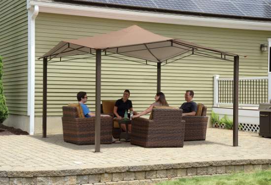 ShelterLogic 12x12 Sequoia Bronze Gazebo Kit (24010) This gazebo is perfect place where you can gather with friends. 