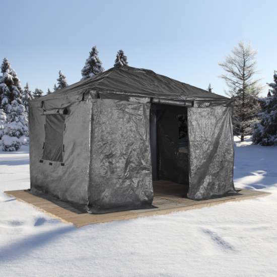 Sojag 10x12 Universal Winter Gazebo Cover - Gray (135-9165883) This curtain is a perfect accessory to your sun shelter. 