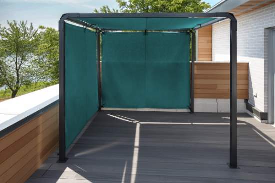 Sojag 8x8 Dunwich Pergola - Teal (308-9167986) This Dunwich pergola will give you the shade from the sun or any weather. 