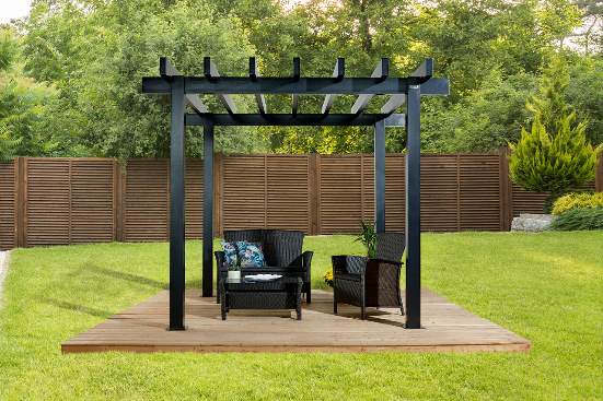 Sojag Yamba 10x10 Aluminum Pergola Kit (500-9166859) Spend more time with your children with this pergola on your outdoor space. 