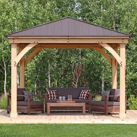 Yardistry Meridian 12x12 Gazebo Kit (YM11756) This Gazebo is an ideal addition to your outdoor area.  