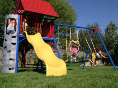 Bring Home The Fun with The Lifetime Heavy-Duty Metal Playset with Clubhouse in Primary Colors!